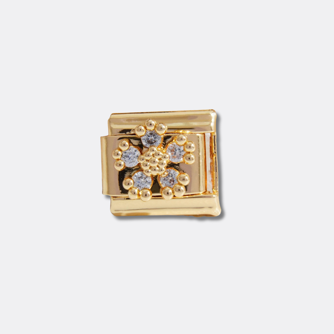 Florence Charm Gold Flower